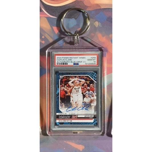 3193 Caitlin Clark 2024 Panini Instant Viper Auto Custom Made Novelty Keychain