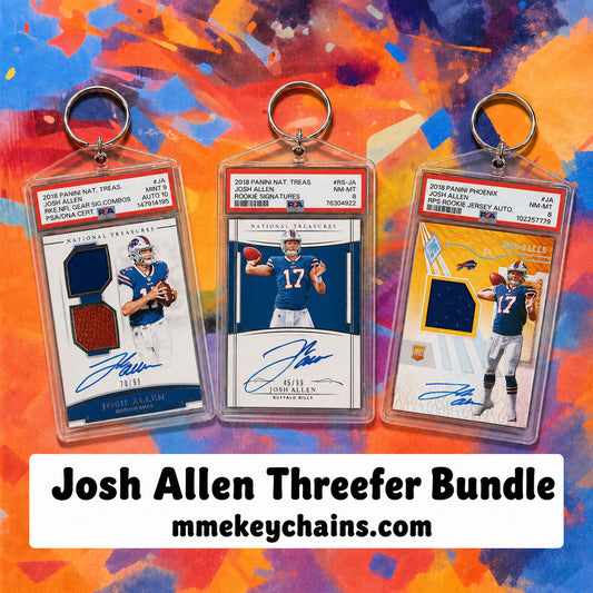 4157-9999 0009D Josh Allen Threefer Keychain Bundle Set 2