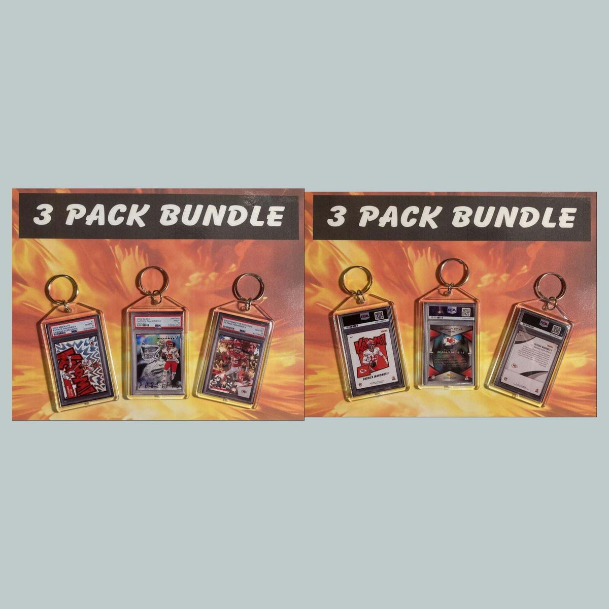 3623B Patrick Mahomes 3 Pack Bundle-Custom Hand Made Keychains
