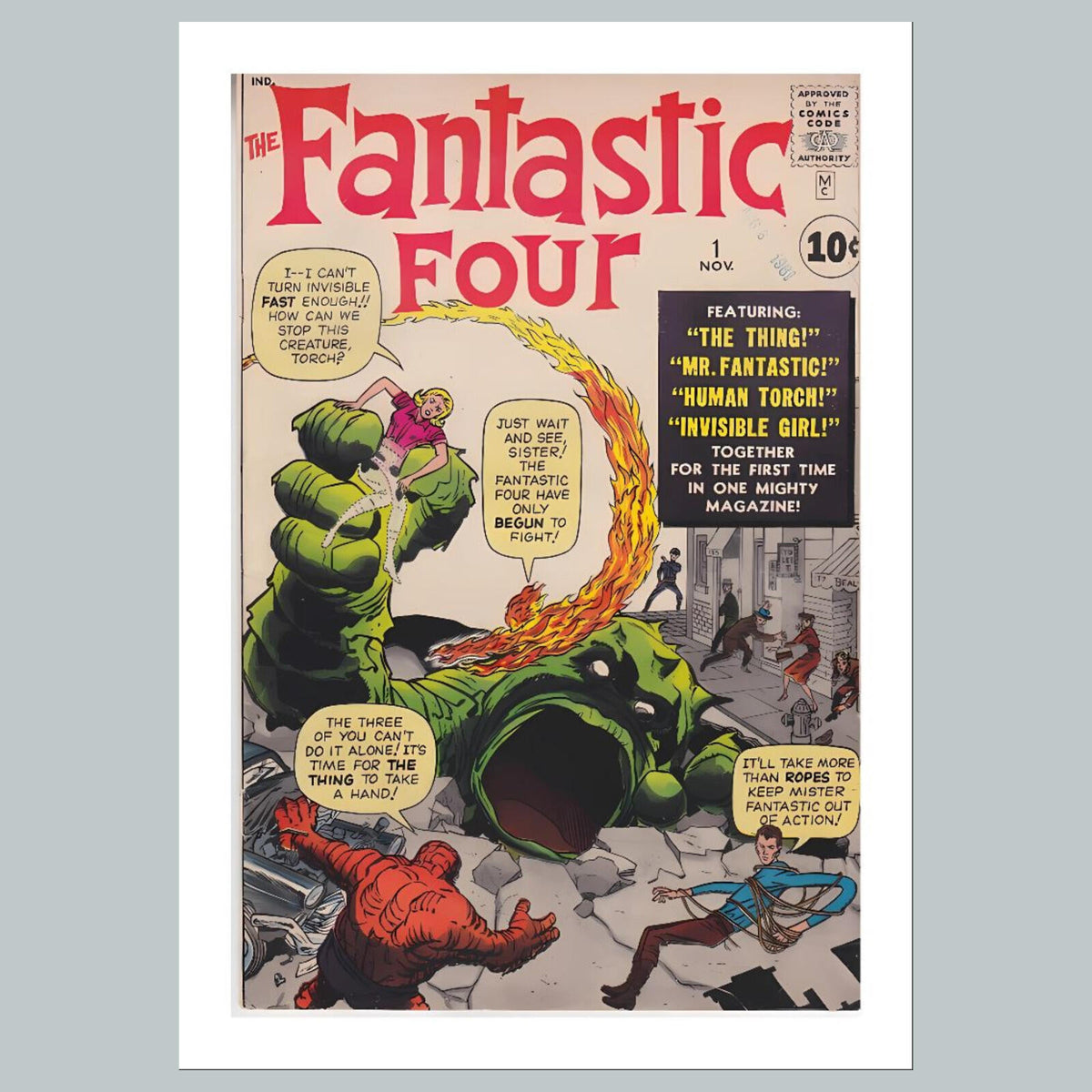 1997 Fantastic Four 8x10 Glossy Photo Comic Book Cover Fast-Secure Shipping