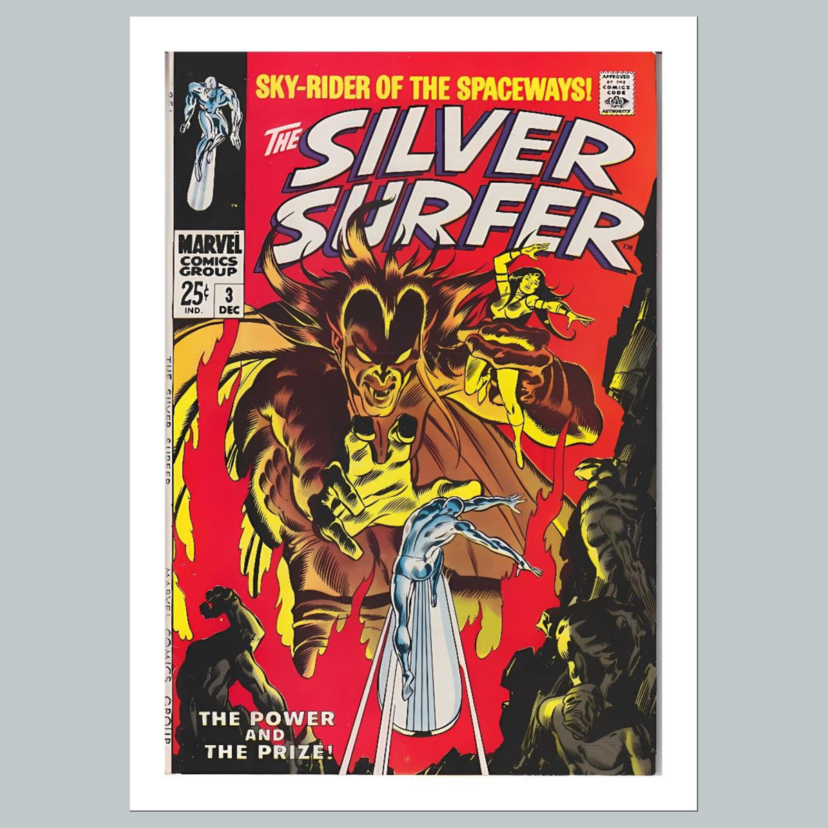 2398 Silver Surfer 8x10 Glossy Photo Comic Book Cover Fast-Secure Shipping