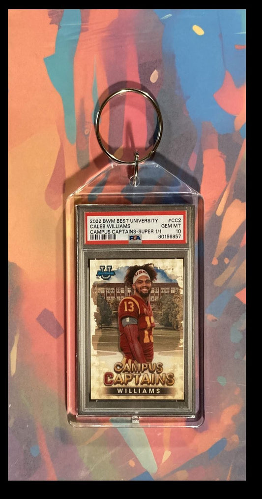 3068 Caleb Williams 2022 Bowman's Best University SuperFractor Keychain-Gift