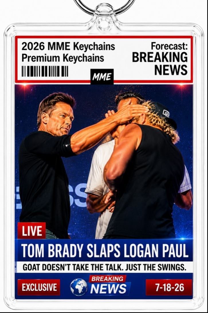 3951 Tom Brady Keychain Breaking News! Slaps Logan Paul |Custom Novelty Keychain