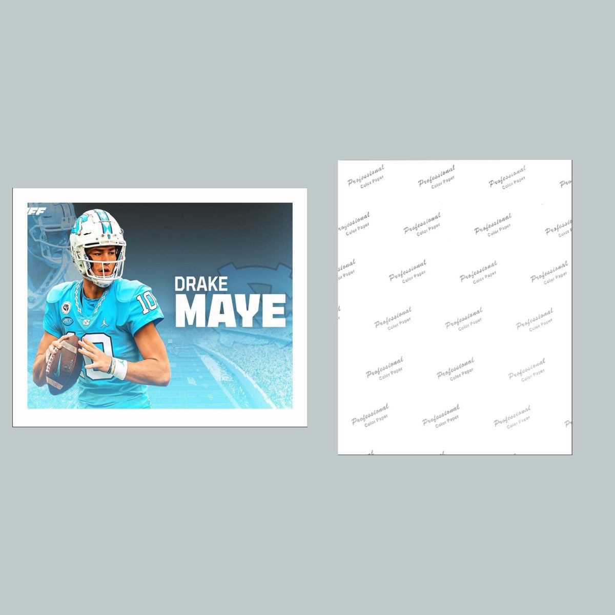 1041 P-8X10 Drake Maye 8x10 Glossy Photo - Fast-Secure Shipping  FBL