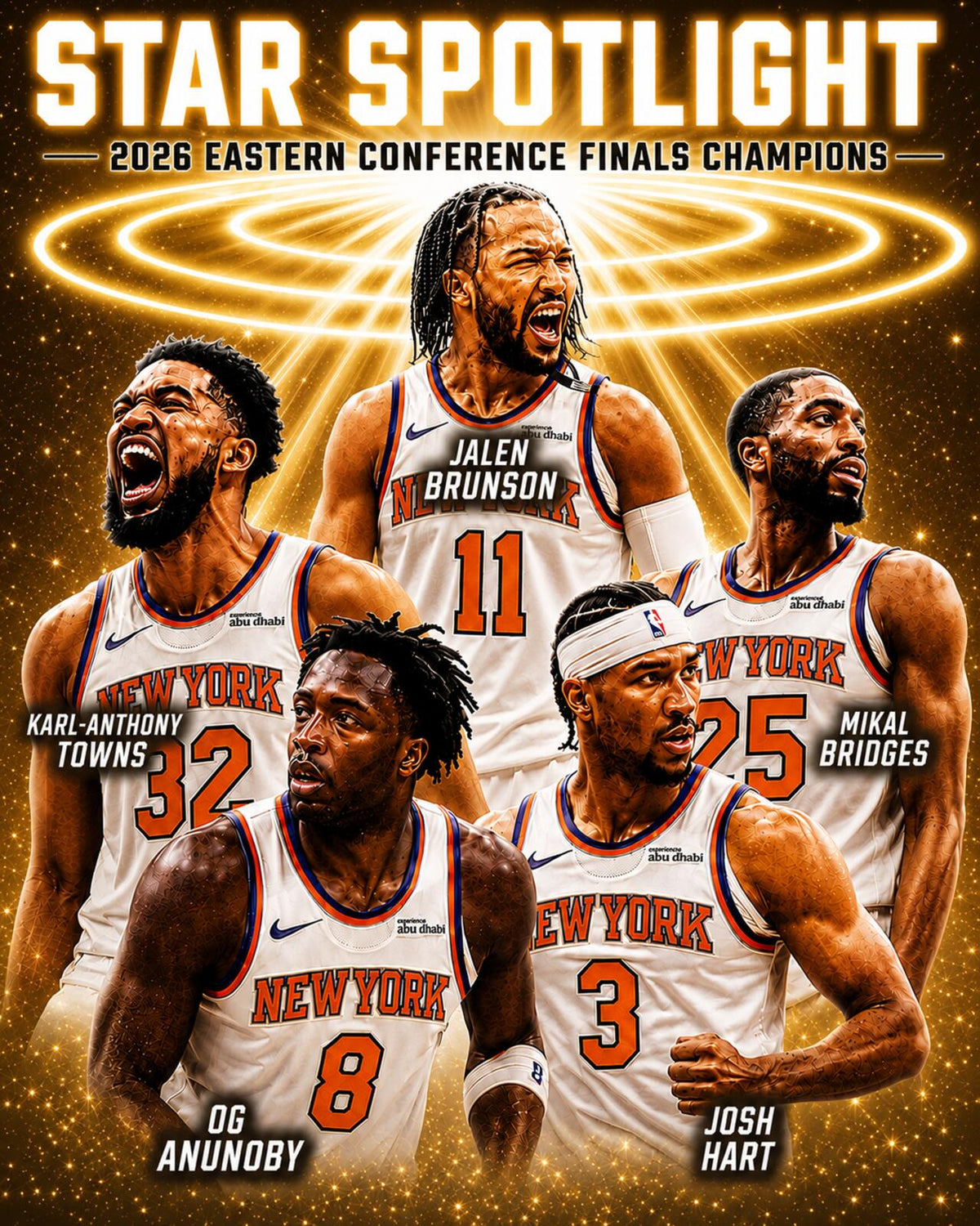 2731 Knicks Spotlight Base Ice Edition Knicks Win 8x10 Zoom Art Giclée Print BKL