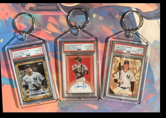 3137 Aaron Judge 3 Pack Bundle 3 Different Custom Novelty Keychains- Great Gift