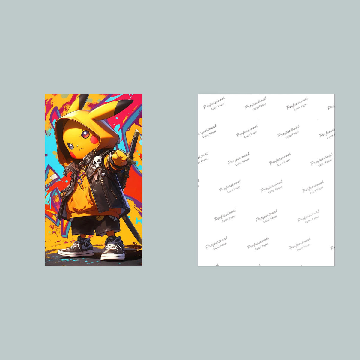 0794 P -8X10 Pikachu Glossy Photo Fast-Secure Shipping MS