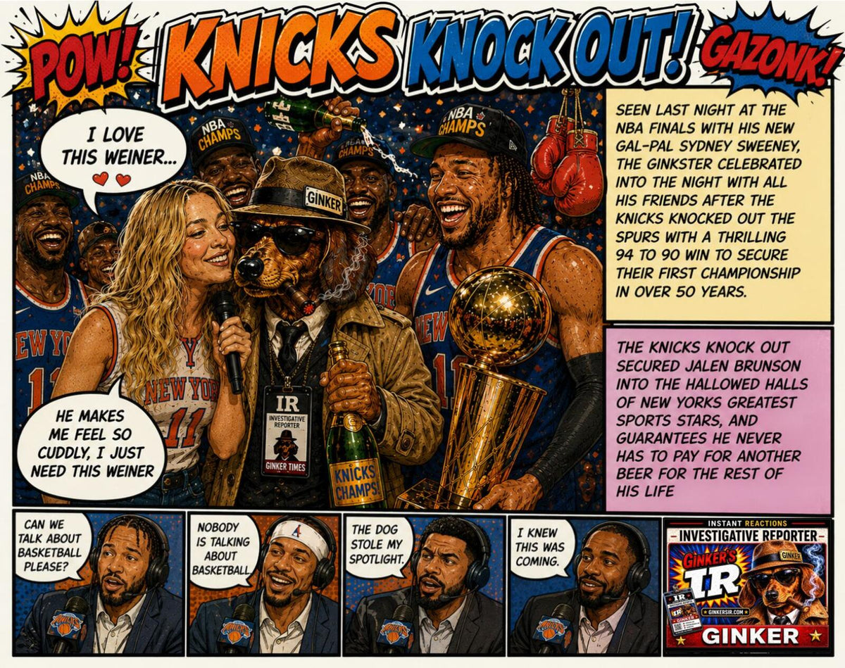 2861 Knicks-Brunson "Knock it Out" Win Big | Ginker’s Instant Reactions 8X10