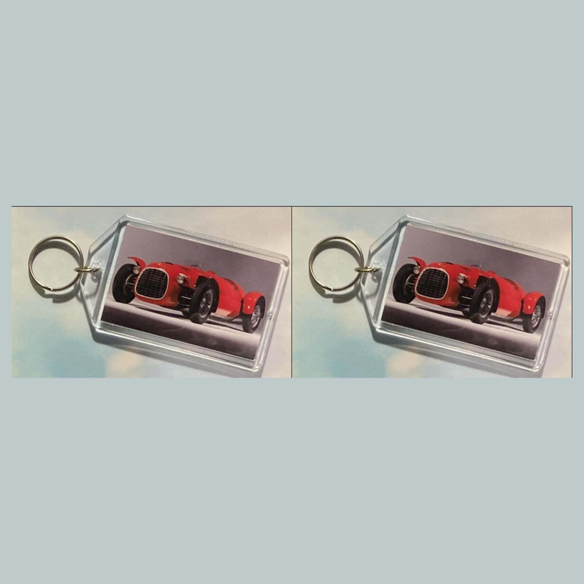 3551 1948 Ferrari 166 Spyder  Keychain | Vintage Automobile Photo Keychain