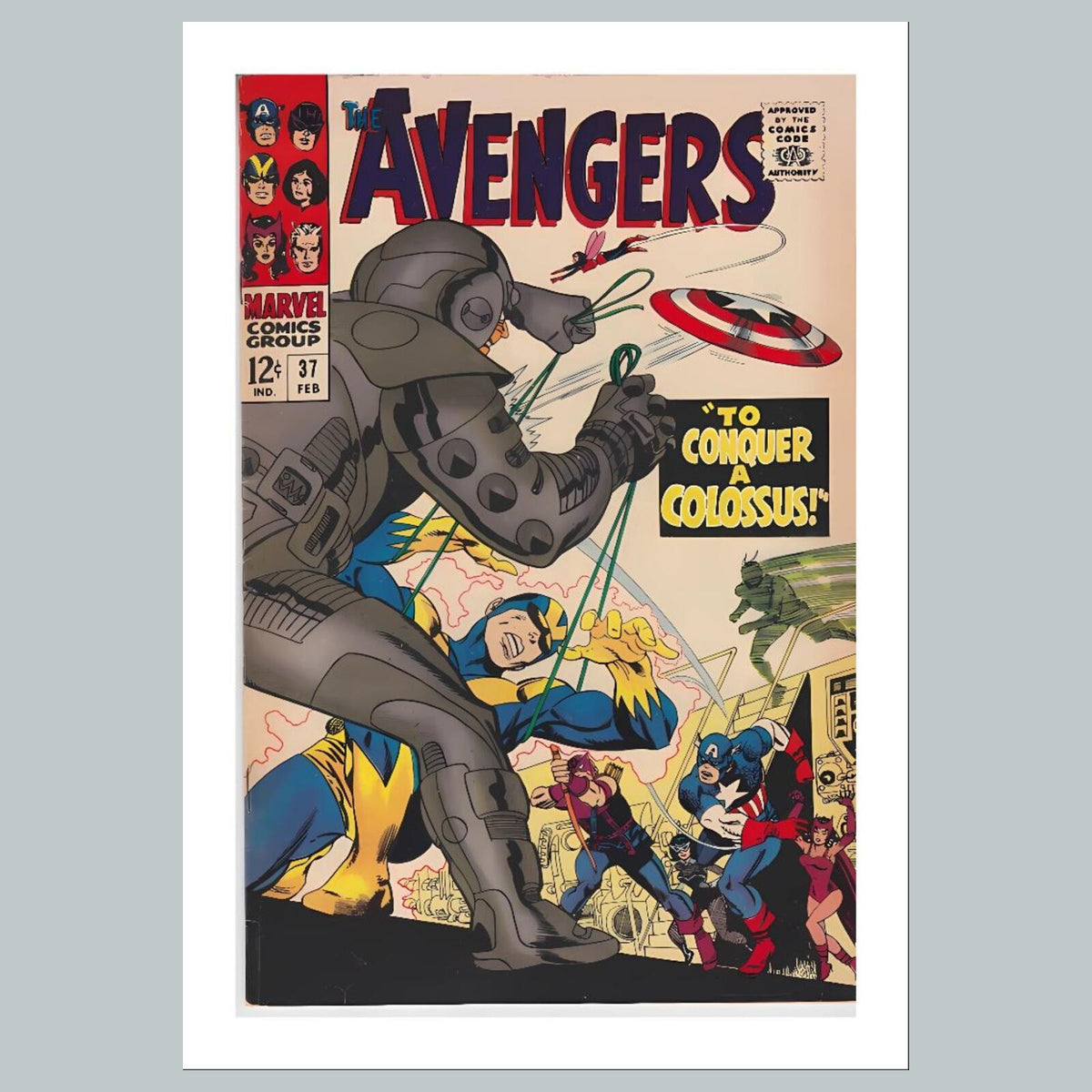 1821 The Avengers 8x10 Glossy Photo Comic Book Cover Fast-Secure Shipping