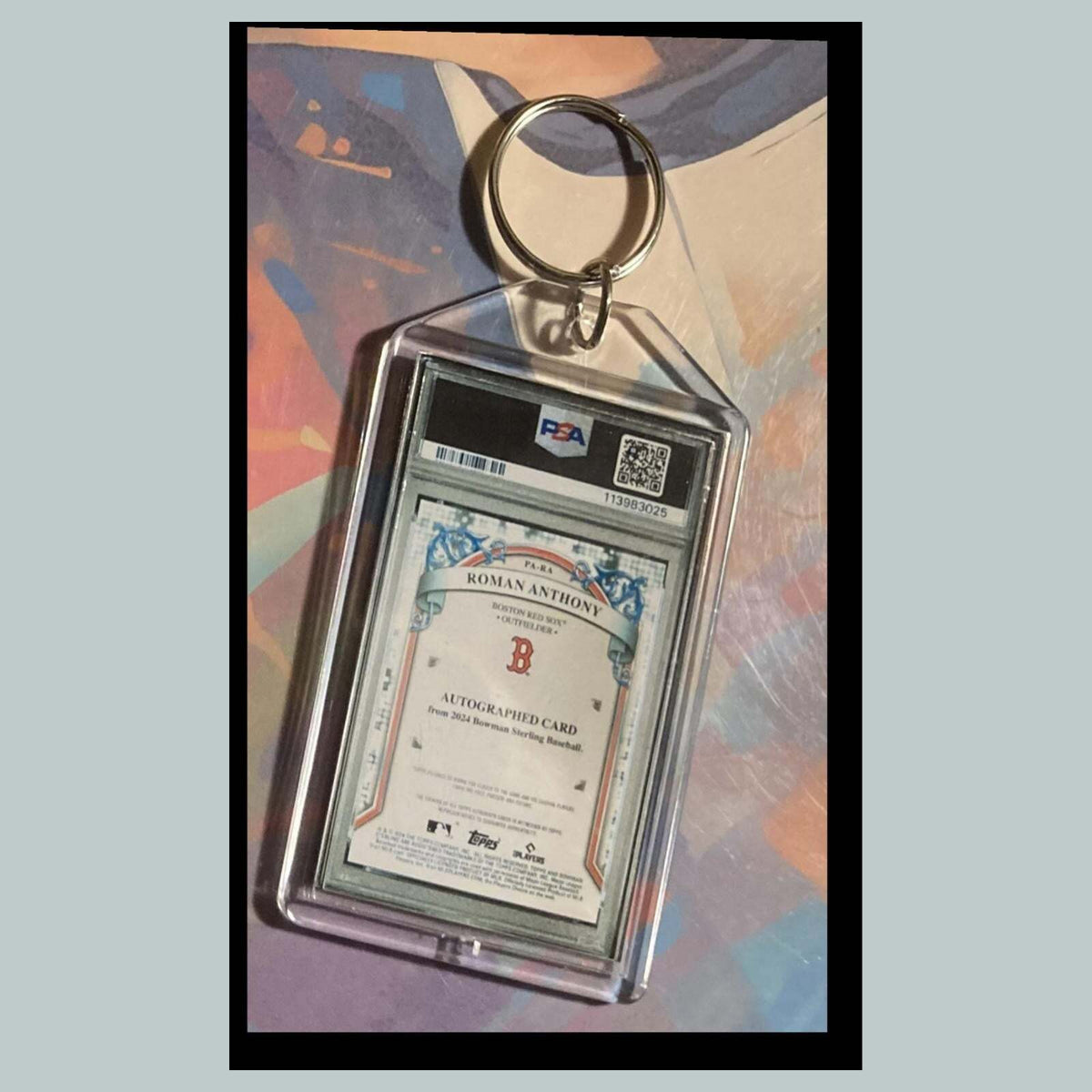 3484 Roman Anthony 2024 Sterling Auto Custom Hand Made Keychain A Great Gift