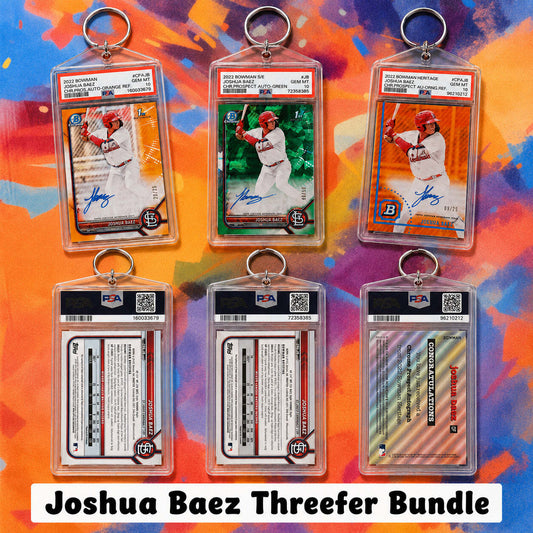 4159-004 Joshua Baez Threefer Bundle 3 Custom Hand Made Keychains BBL