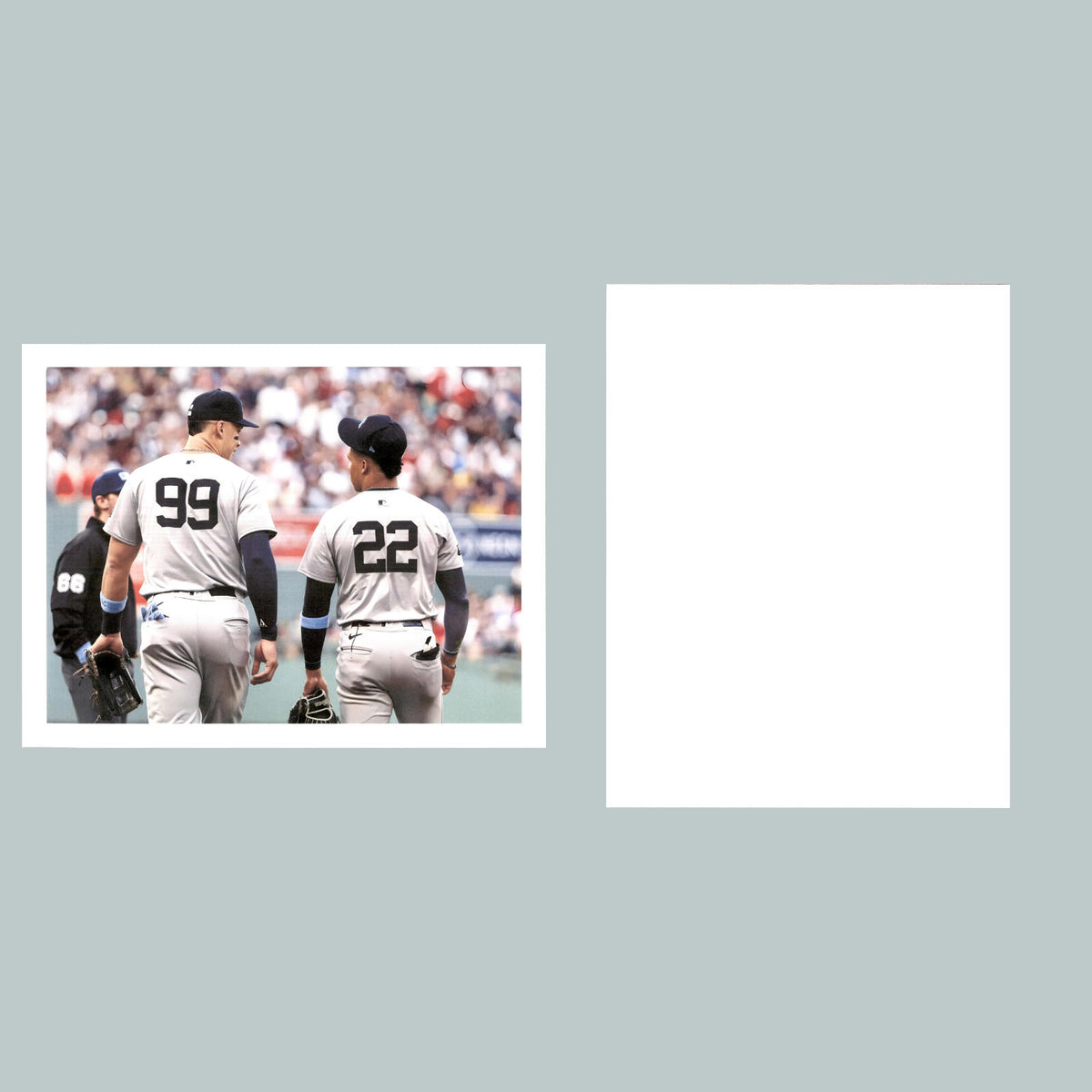 0315 P -8X10 Aaron Judge and Juan Soto-Backs Glossy Photo BBL