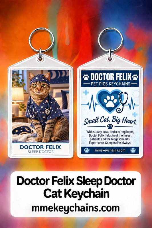 4917 Personalized Pet Pics Keychains Doctor Felix – Sleep Doctor