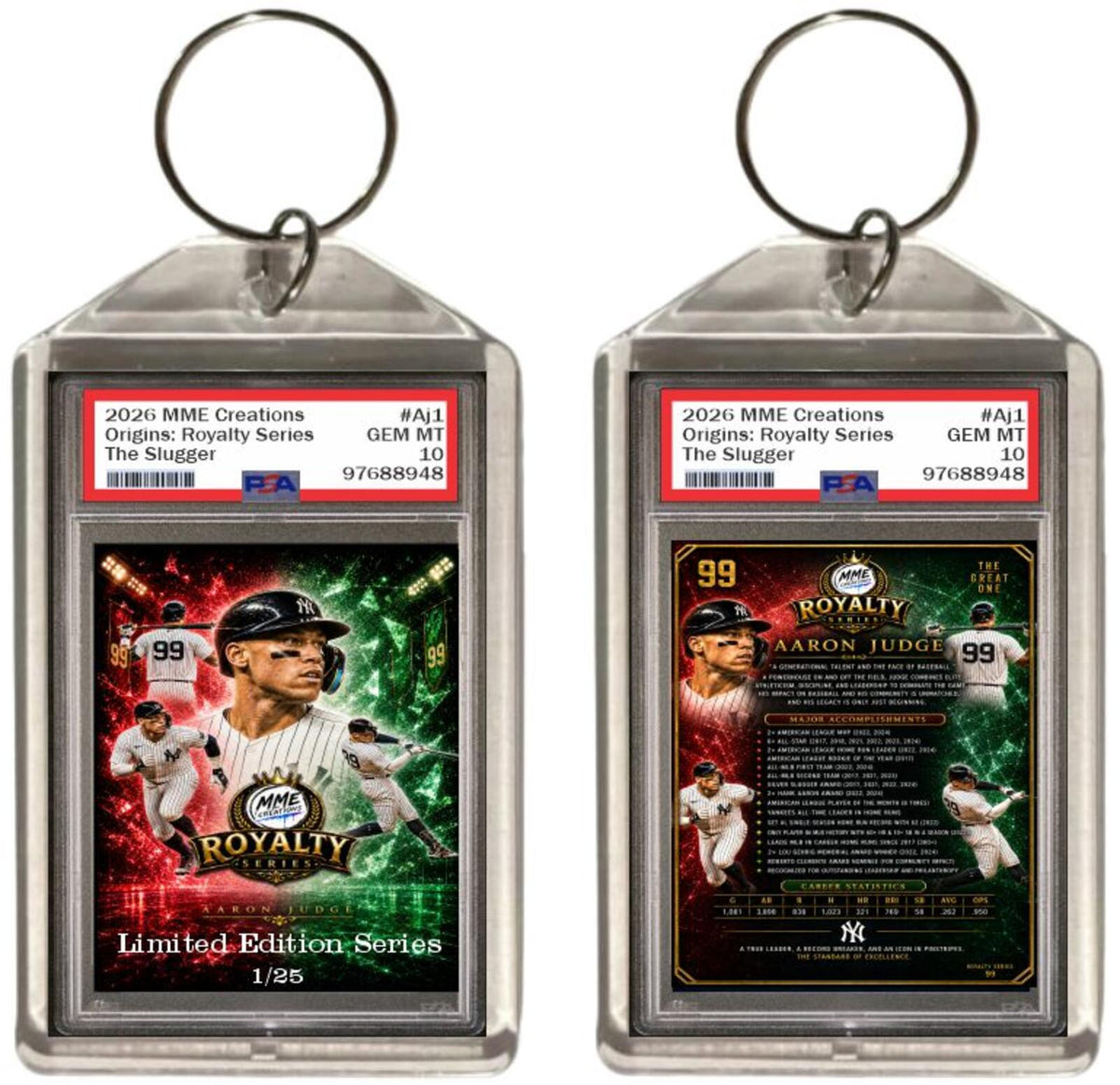 2635 Aaron Judge Zoom Art | Royalty Series Matched Number Set Limited to /25 BBL