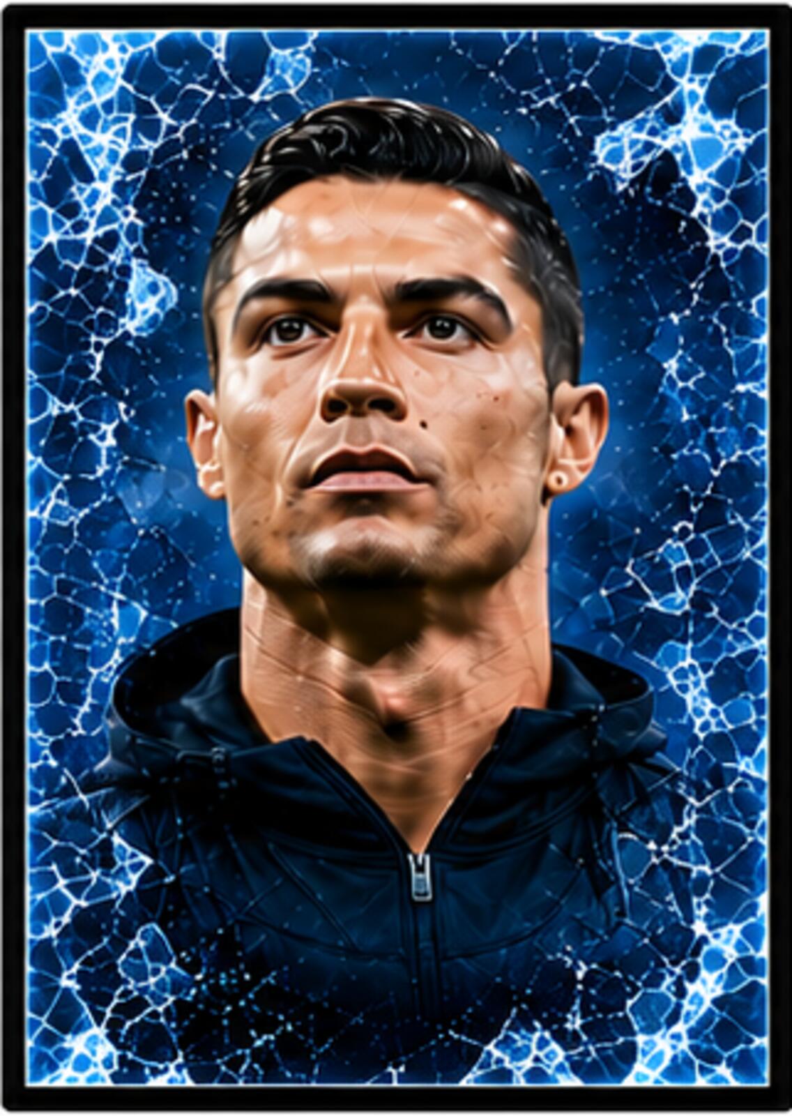 2629 Cristiano Ronaldo Zoom Art | Ice Capades Multi Color 5 Glossy Prints Set