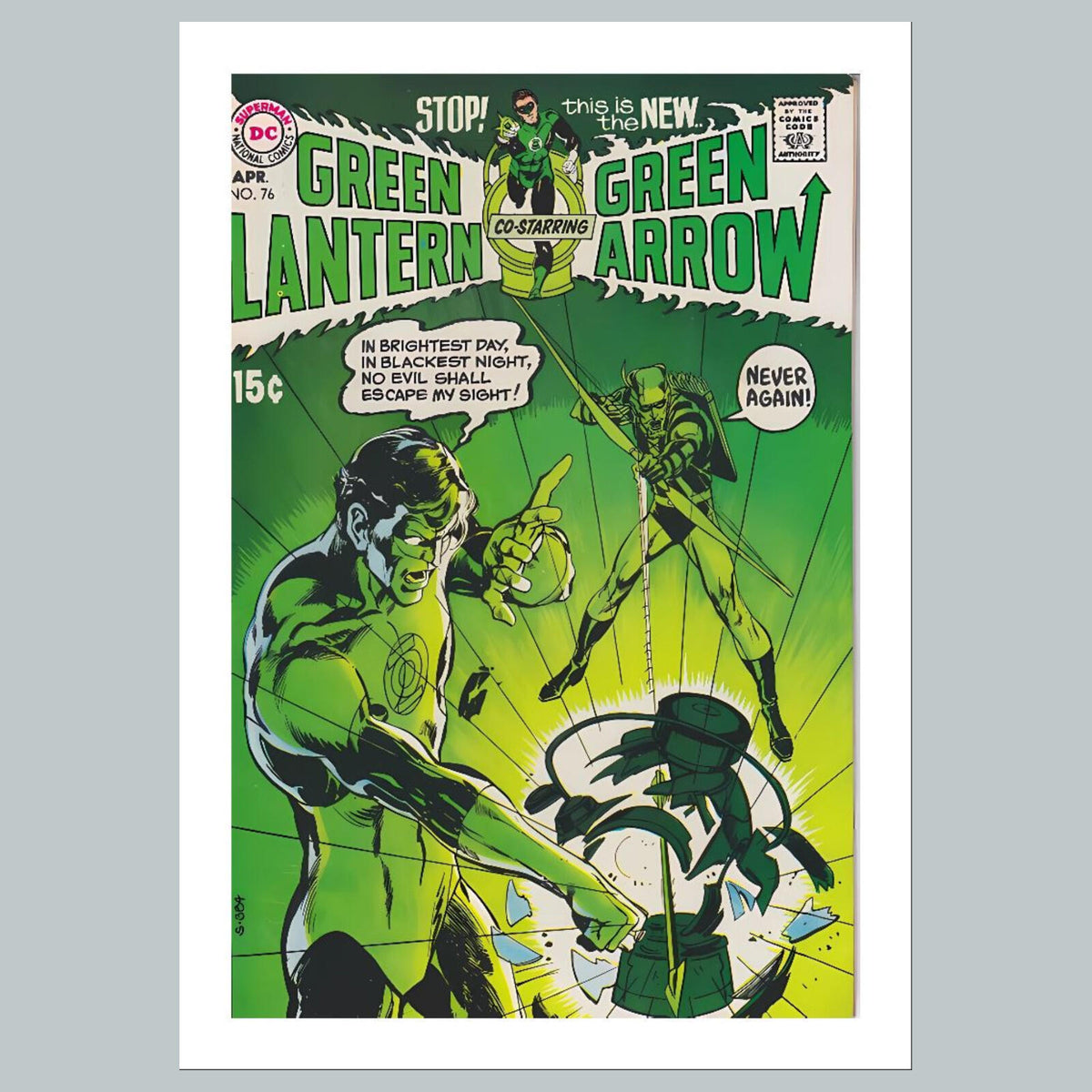 2174 Green Lantern 8x10 Glossy Photo Comic Book Cover Fast-Secure Shipping
