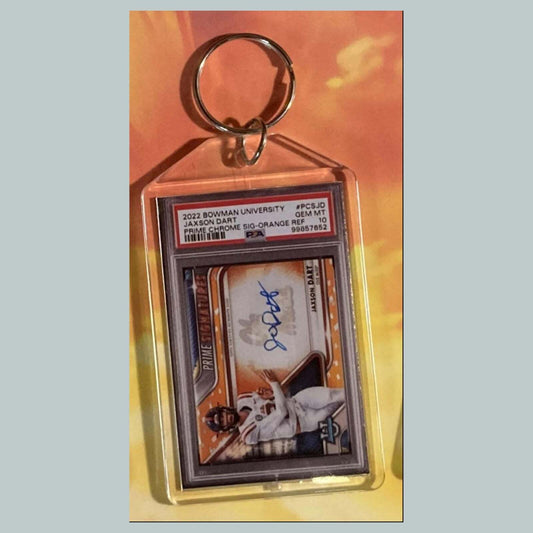 3531 Jaxson Dart 2022 U Chrome Orange Auto Custom Keychain Great Gift