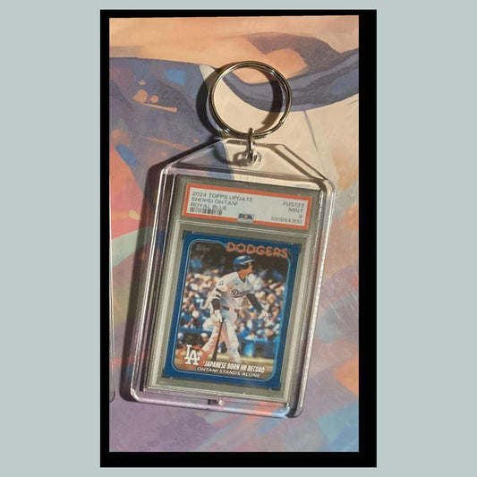 3490 SO 2024 Update Japanese Born HR Record Royal Blue Keychain