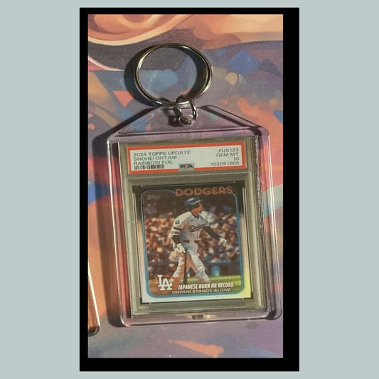 3489 SO 2024 Update Japanese Born HR Record Rainbow Foil Keychain