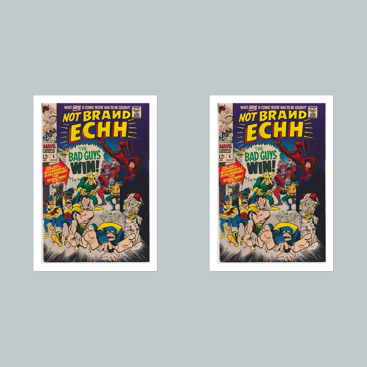 2215  Not Brand Echh 8x10 Glossy Photo Comic Book Cover Fast-Secure Ship
