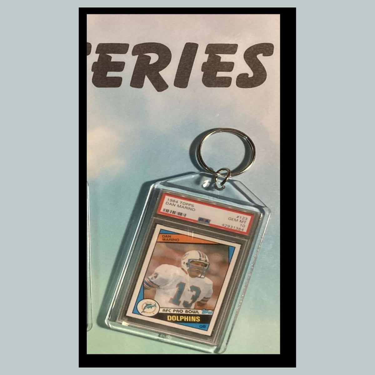 3476 Dan Marino 1984 Rookie Custom Hand Made Keychain - Makes A Great Gift