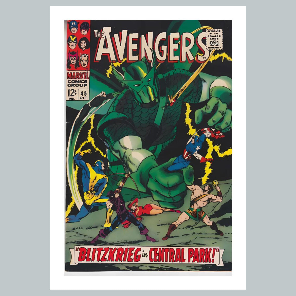 1860 Avengers 8x10 Glossy Photo Comic Book Cover Fast-Secure Shipping