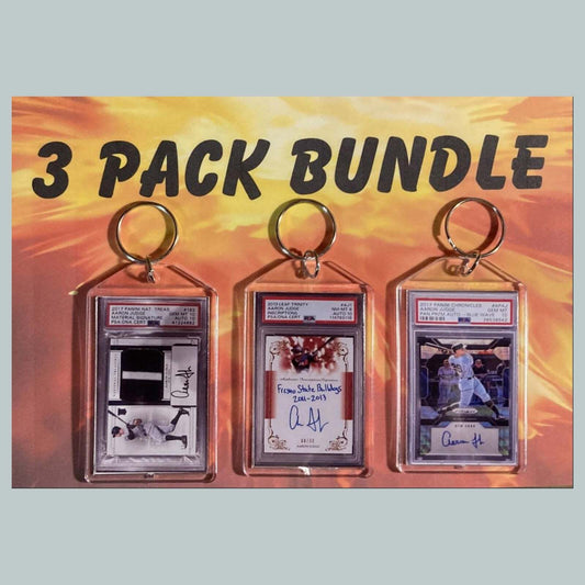 3590B Aaron Judge 3 Pack Bundle-Custom Hand Made Keychains