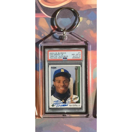 3198 Ken Griffey Jr 2009 Upper Deck Buyback-1989 UD Auto Custom Novelty Keychain