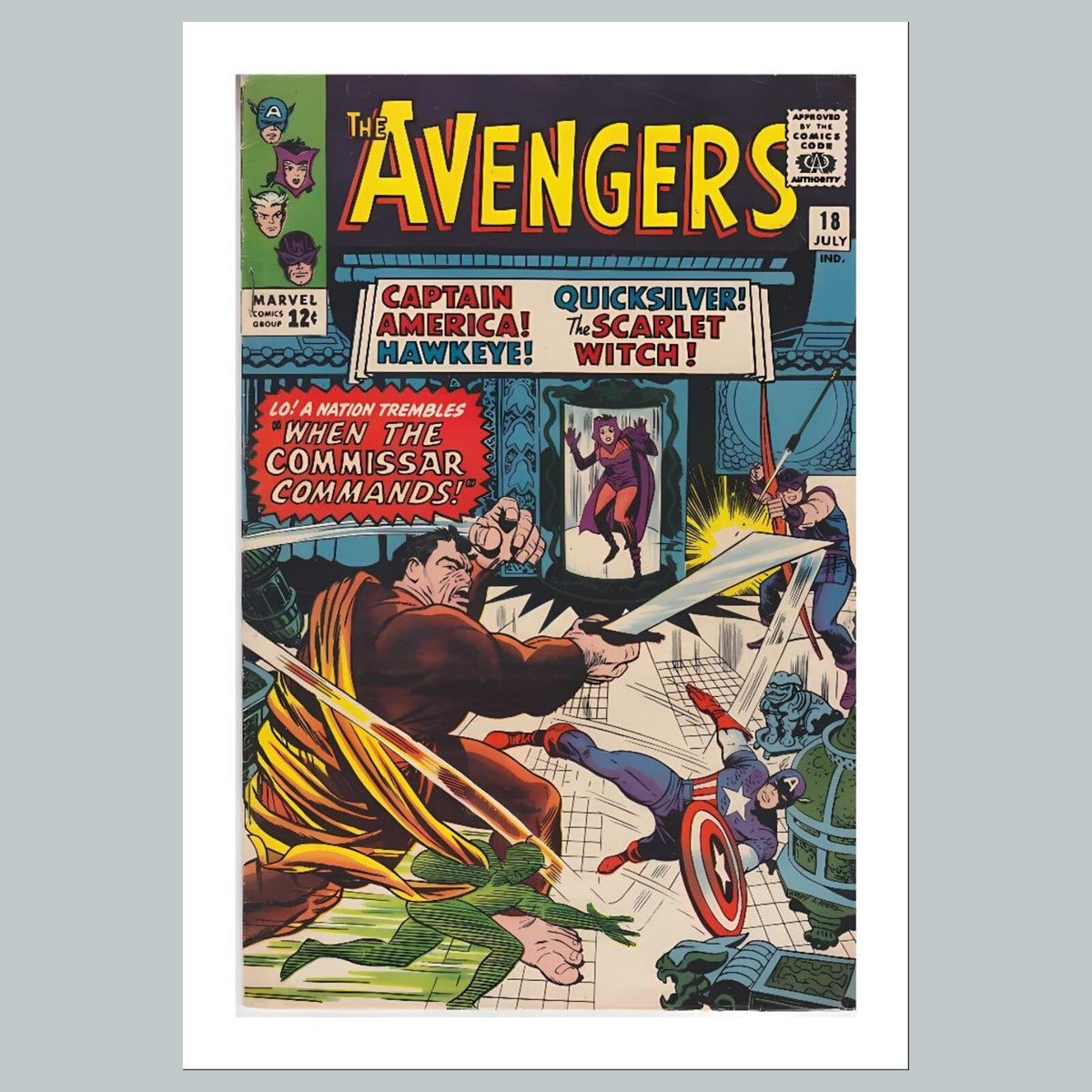 1804 The Avengers 8x10 Glossy Photo Comic Book Cover Fast-Secure Shipping
