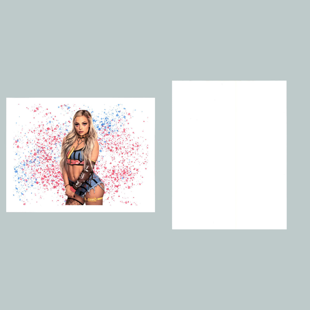 0081 P -8X10 Liv Morgan Splatter Glossy Photo Fast-Secure Shipping