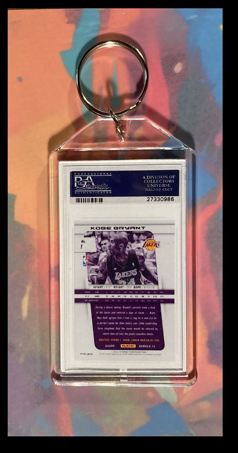 3004 Kobe Bryant 2013 Panini Gold Prizm Custom Keychain-Great Gift