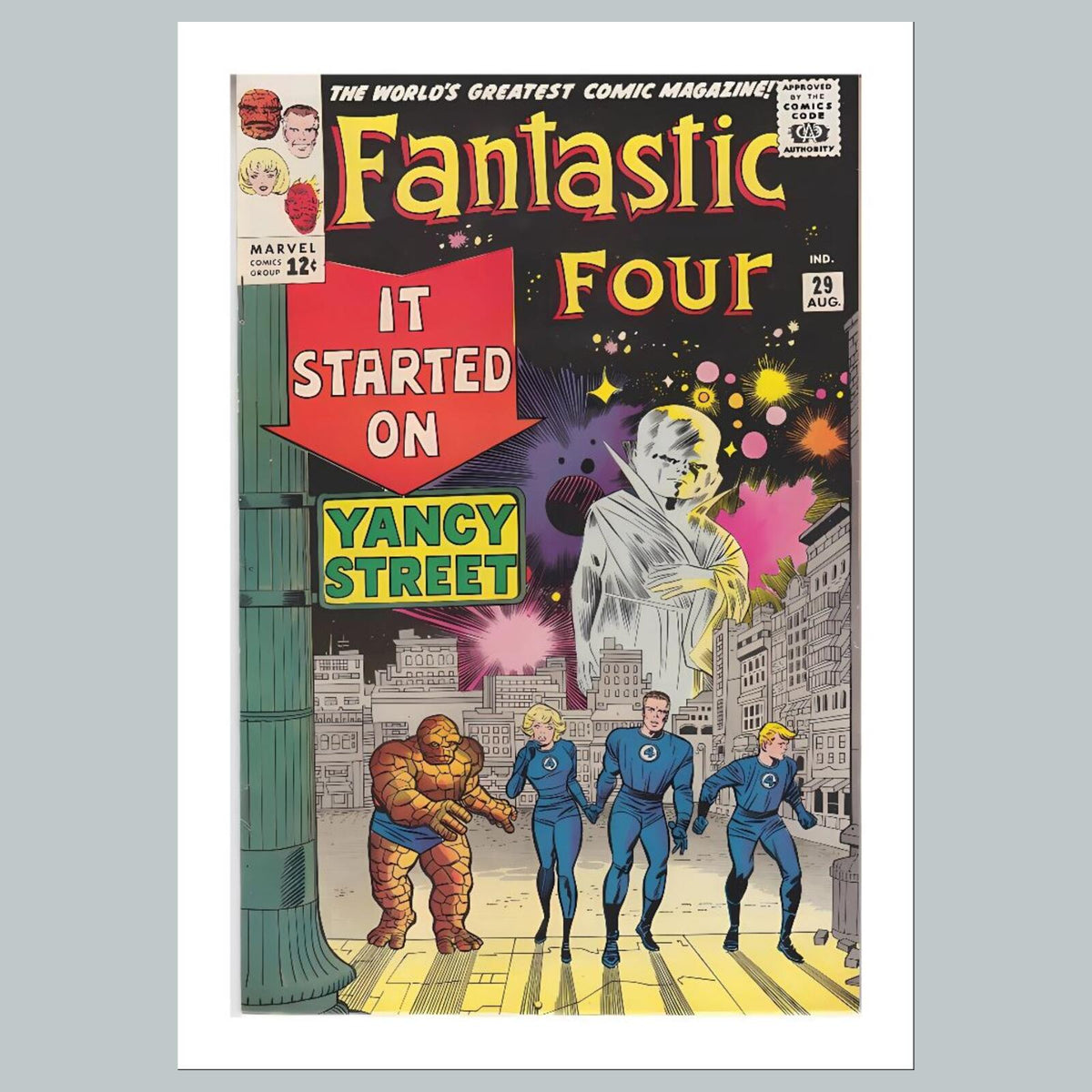 1996 Fantastic Four 8x10 Glossy Photo Comic Book Cover Fast-Secure Shipping