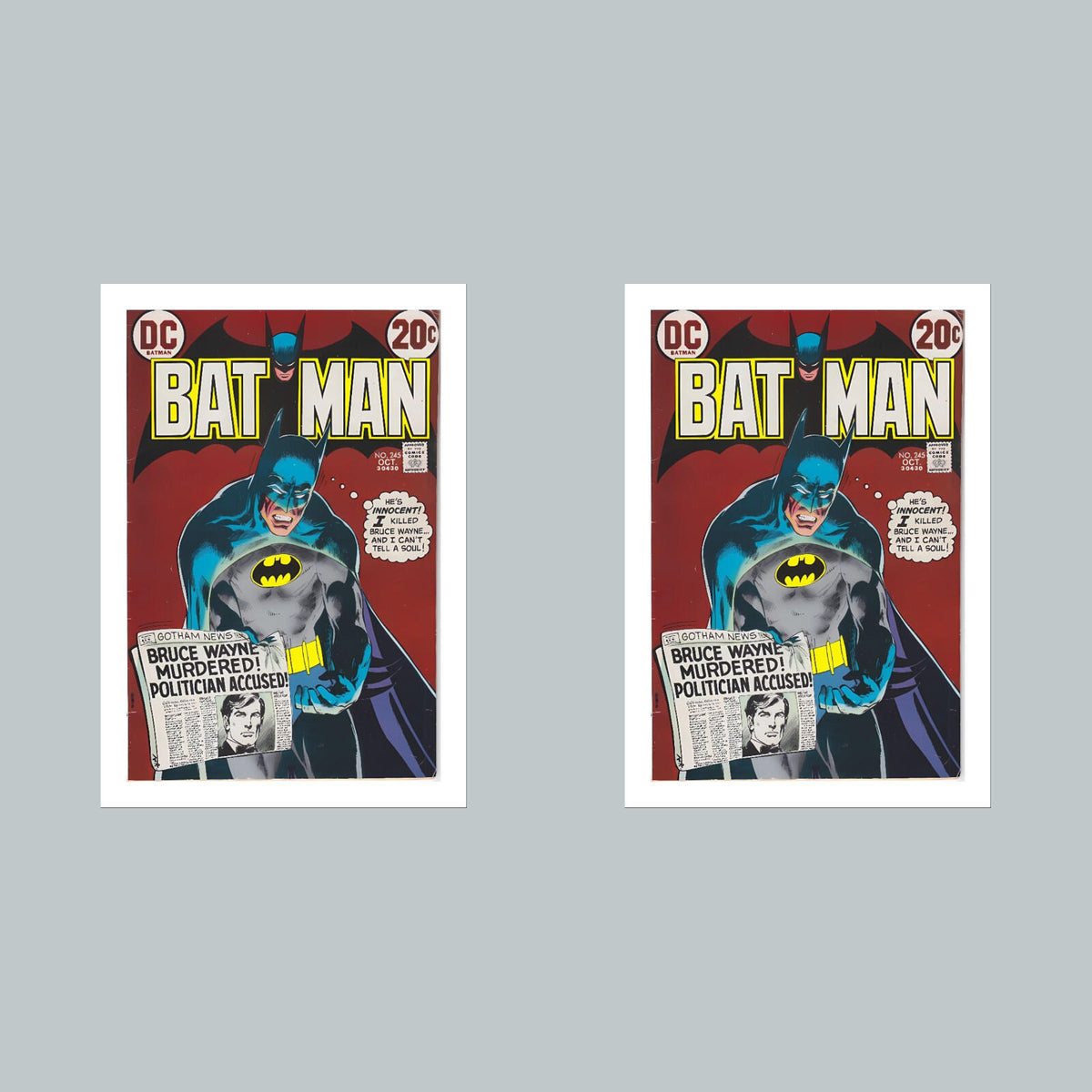 1937 Bat Man 8x10 Glossy Photo Comic Book Cover Fast-Secure Shipping