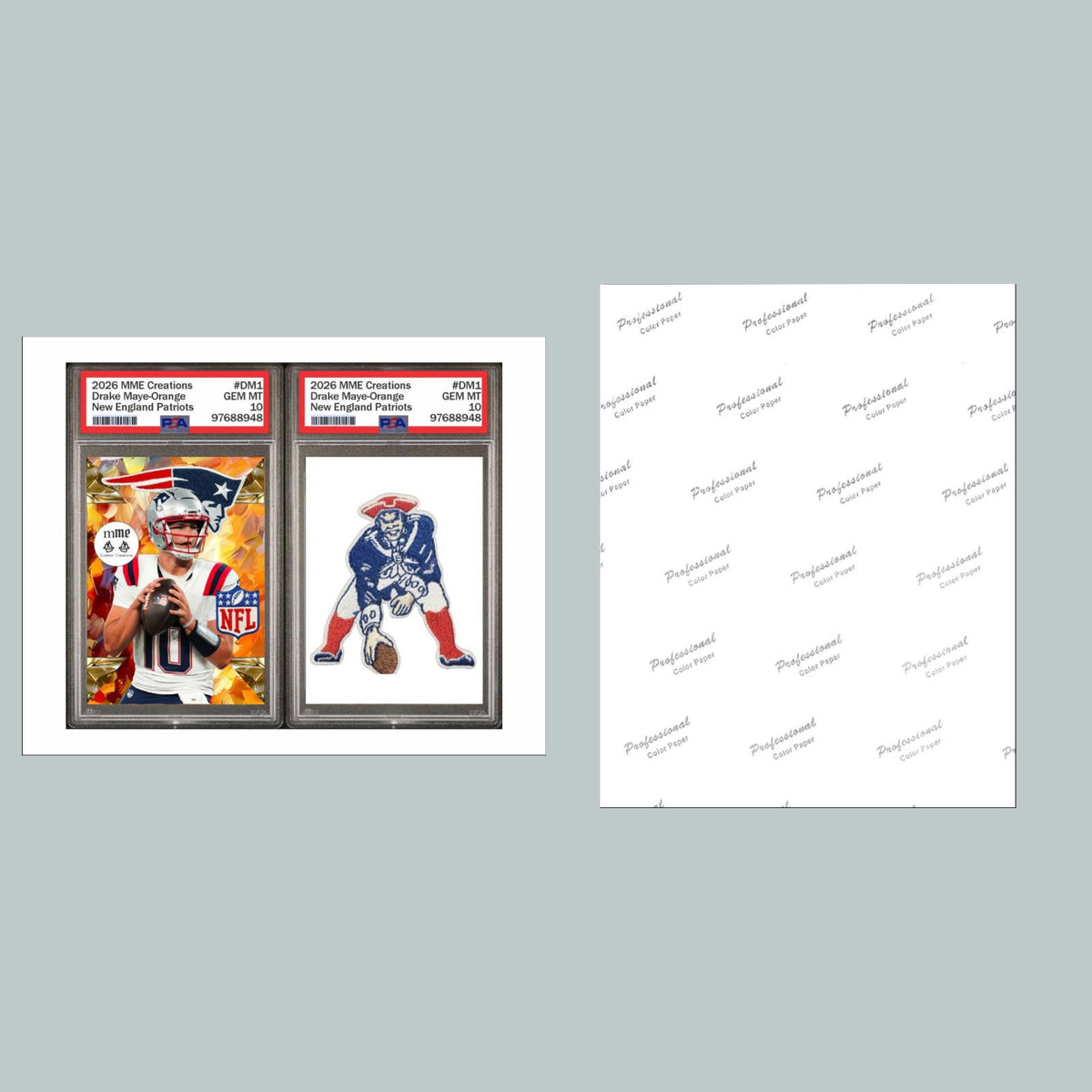 1140B Threefer Bundle Drake Maye Orange 3 Different 8x10 Glossy Photos FBL
