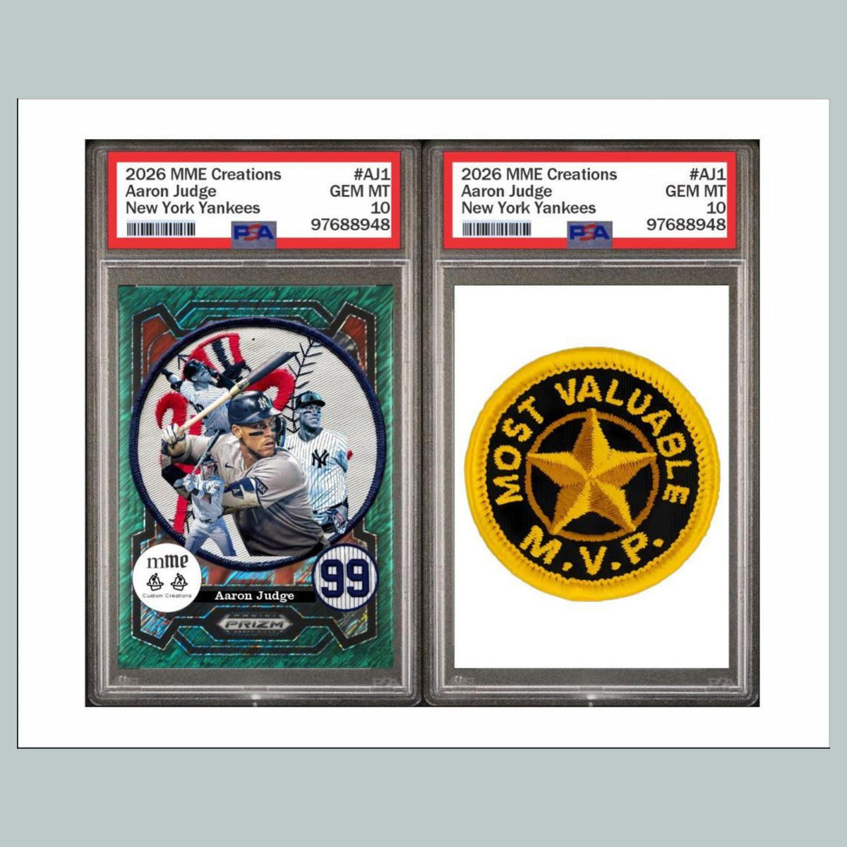 1132 P Aaron Judge Green Shimmer Mockup 8x10 Glossy Photo -Fast-Secure Shipping