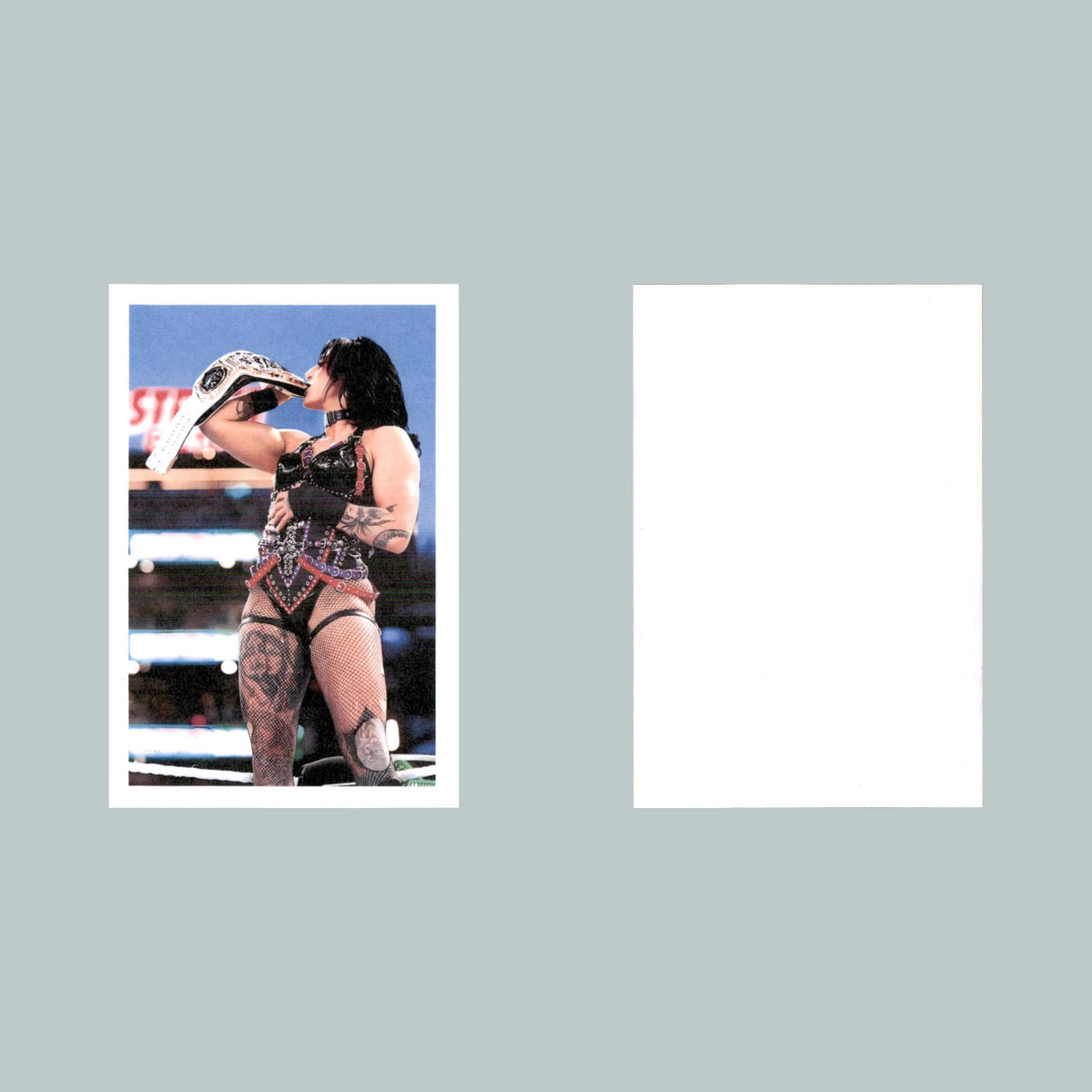 0321 P -8X10 Rhea Ripley Kissing Belt Glossy Photo Fast-Secure Shipping MS