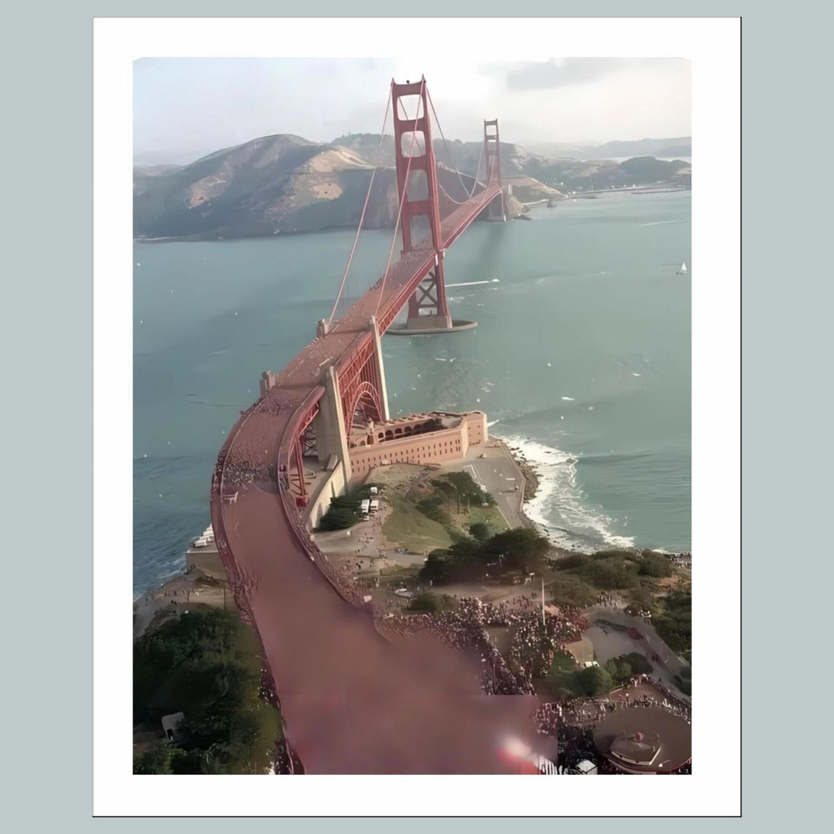 1453 Golden Gate Bridge 8x10 Glossy Photo - Fast-Secure Shipping MS