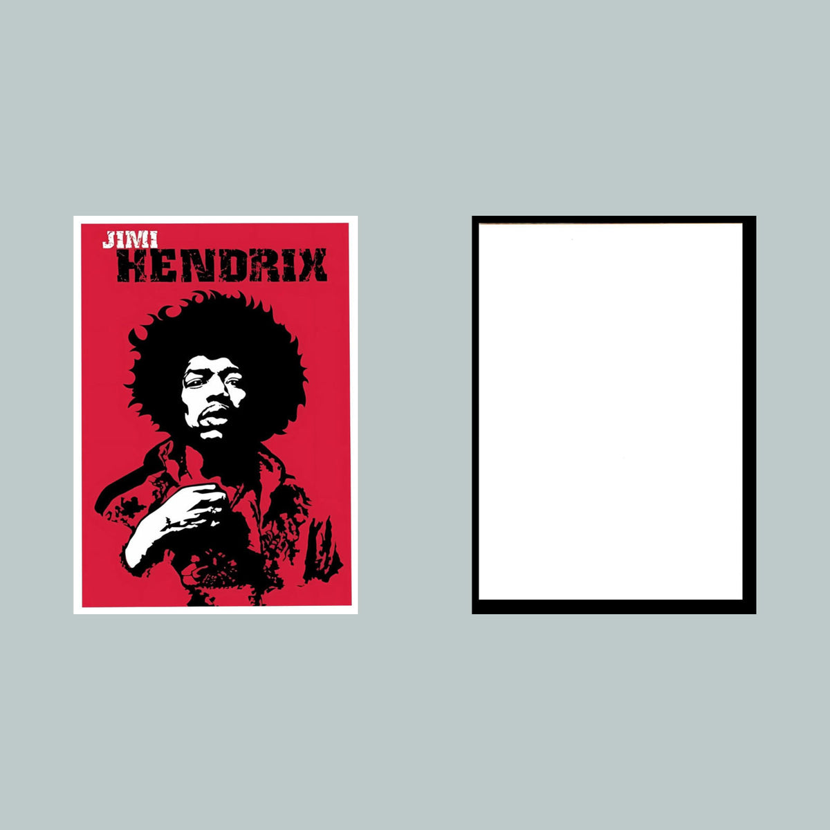 0022 Jimi Hendrix Red 8x10 Glossy Photo - Fast-Secure Shipping