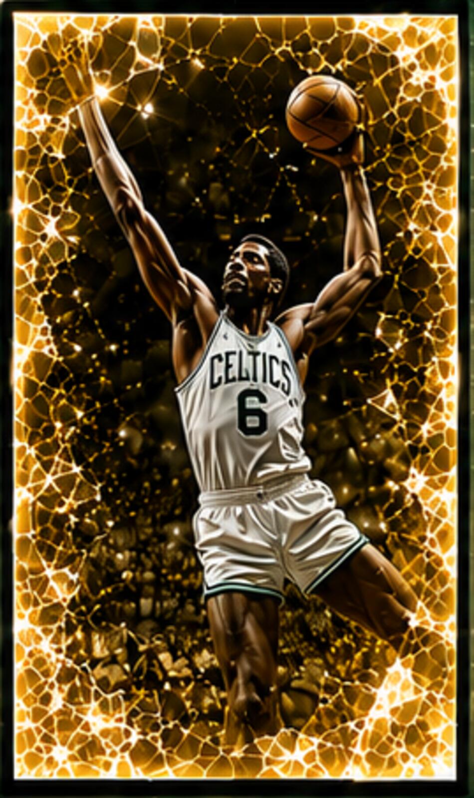 2633 Bill Russell Zoom Art | Ice Capades Multi Color 5 Glossy Art Prints Set BKL