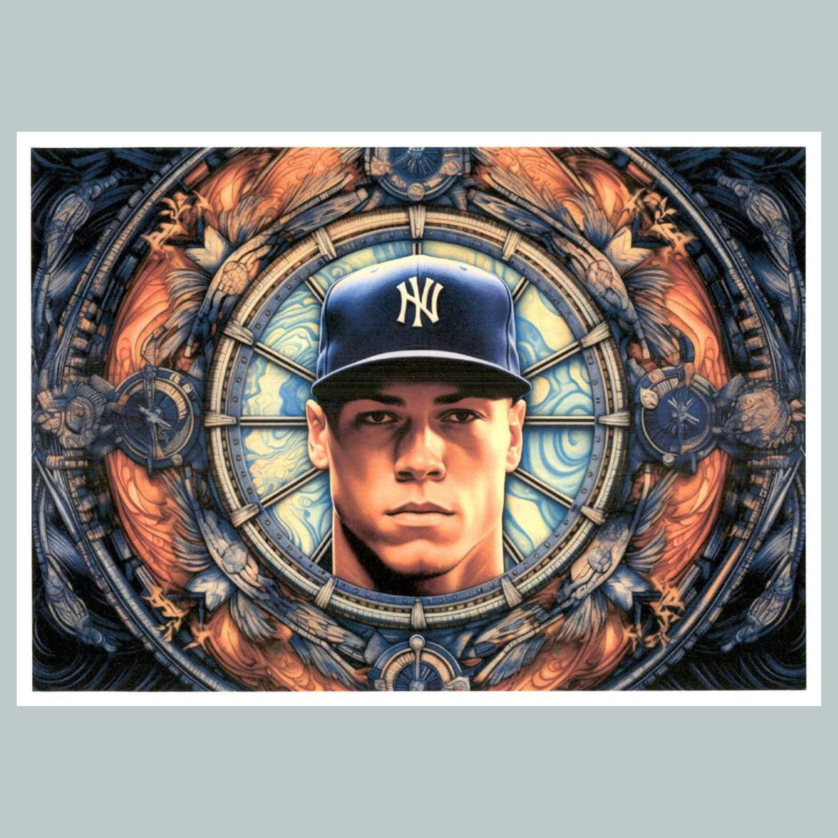 0151 P -8X10 Aaron Judge Steampunk Circle Glossy Photo Fast Shipping BBL