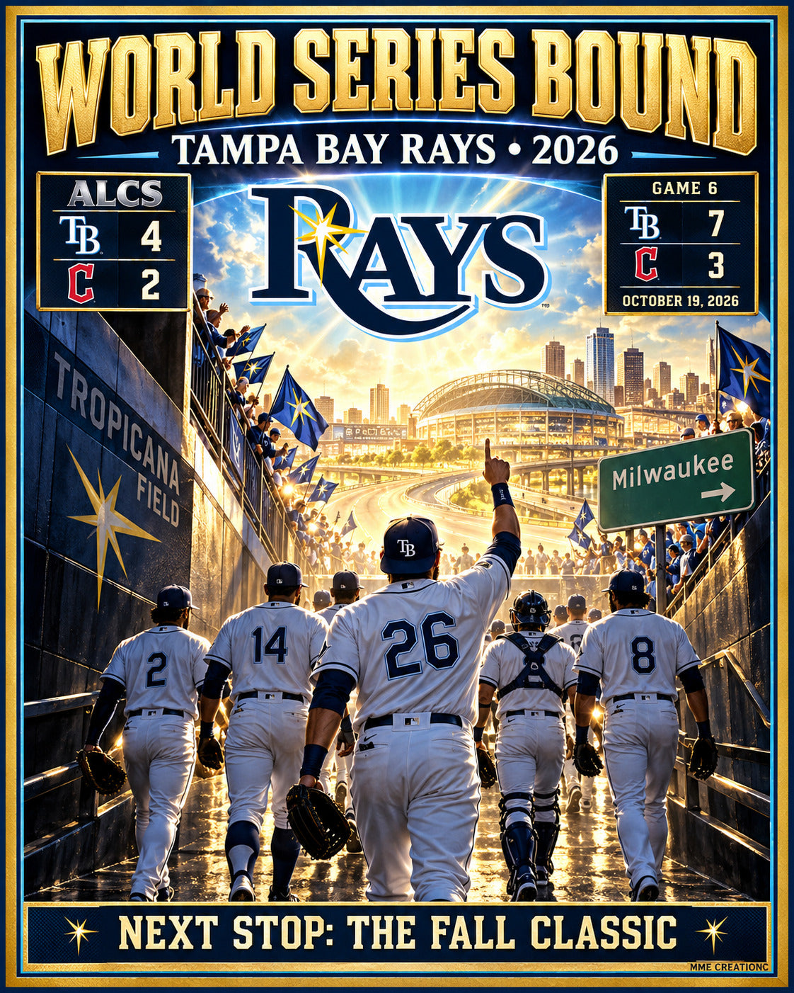 5075 2026 Rays ALCS 8x10 Print Bundle