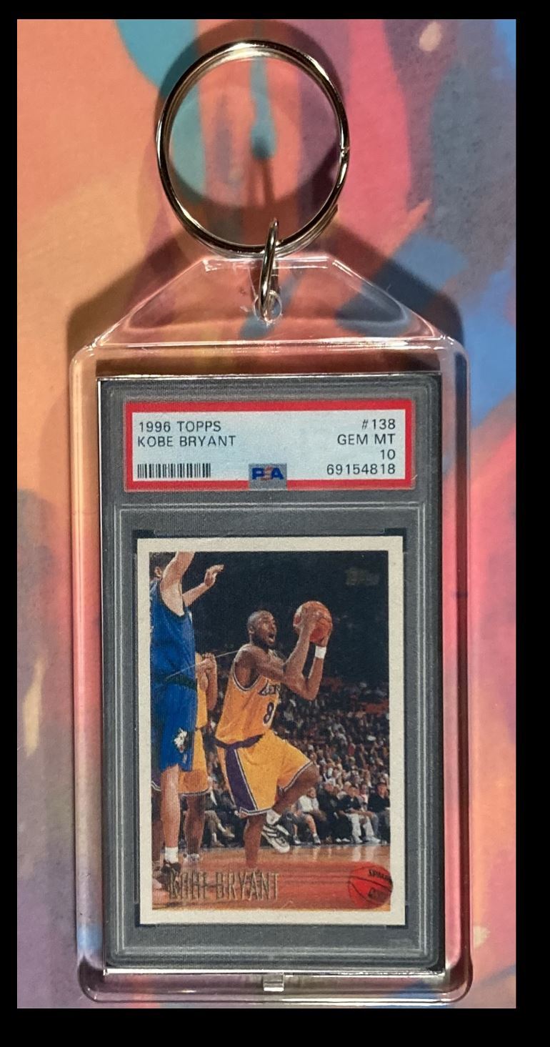 3008 Kobe Bryant 1996 Topps PSA Style - Custom Made Keychain - A Great Gift