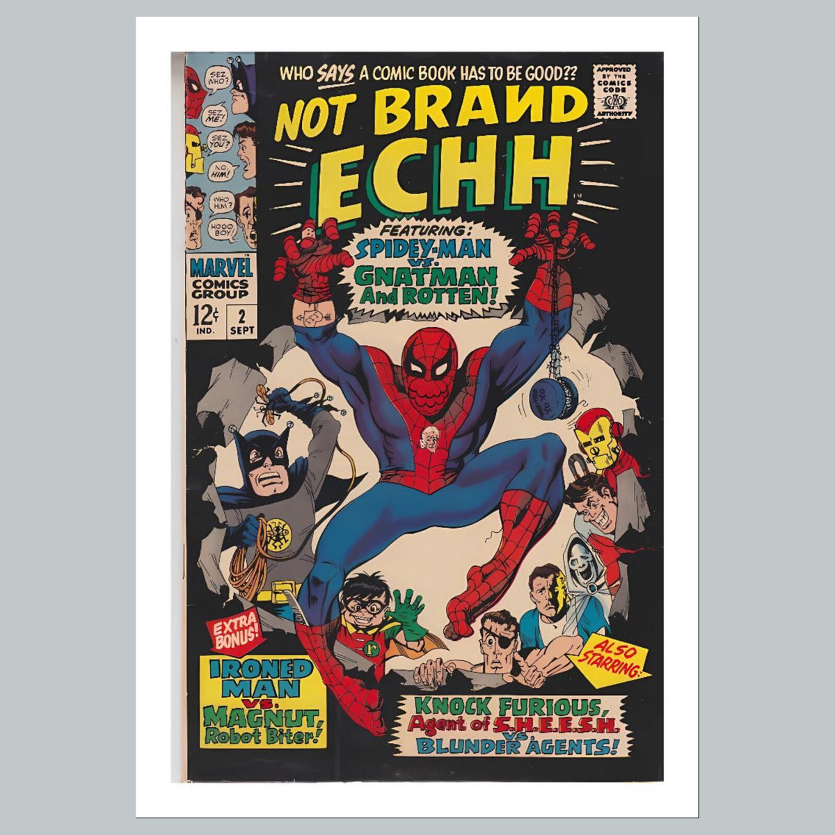 2223  Not Brand Echh 8x10 Glossy Photo Comic Book Cover Fast-Secure Ship