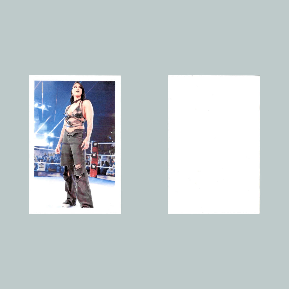 0323 P -8X10 Rhea Ripley In Ring Jeans Glossy Photo Fast-Secure Shipping MS