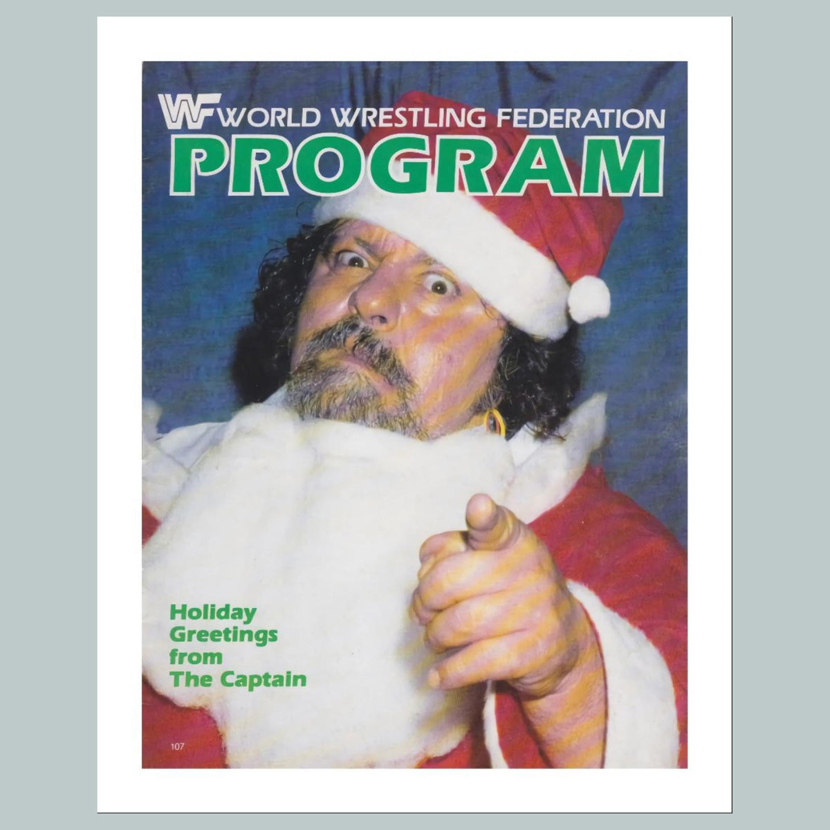 1527 WWF Program Captian Lou Albano 8x10 Glossy Photo Fast-Secure Shipping MS