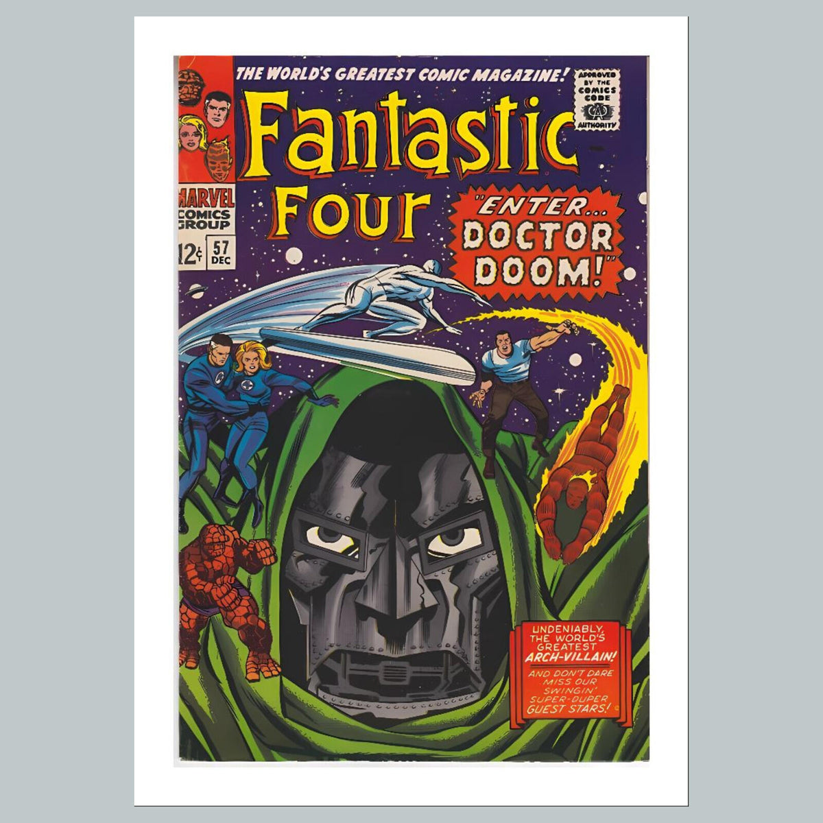 2134 Fantastic Four 8x10 Glossy Photo Comic Book Cover Fast-Secure Shipping