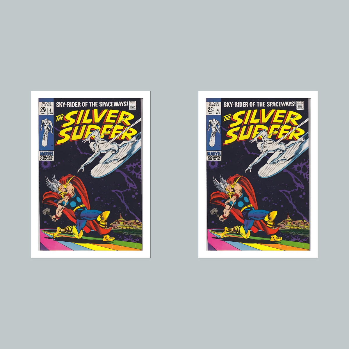 2413 Silver Surfer 8x10 Glossy Photo Comic Book Cover Fast-Secure Shipping