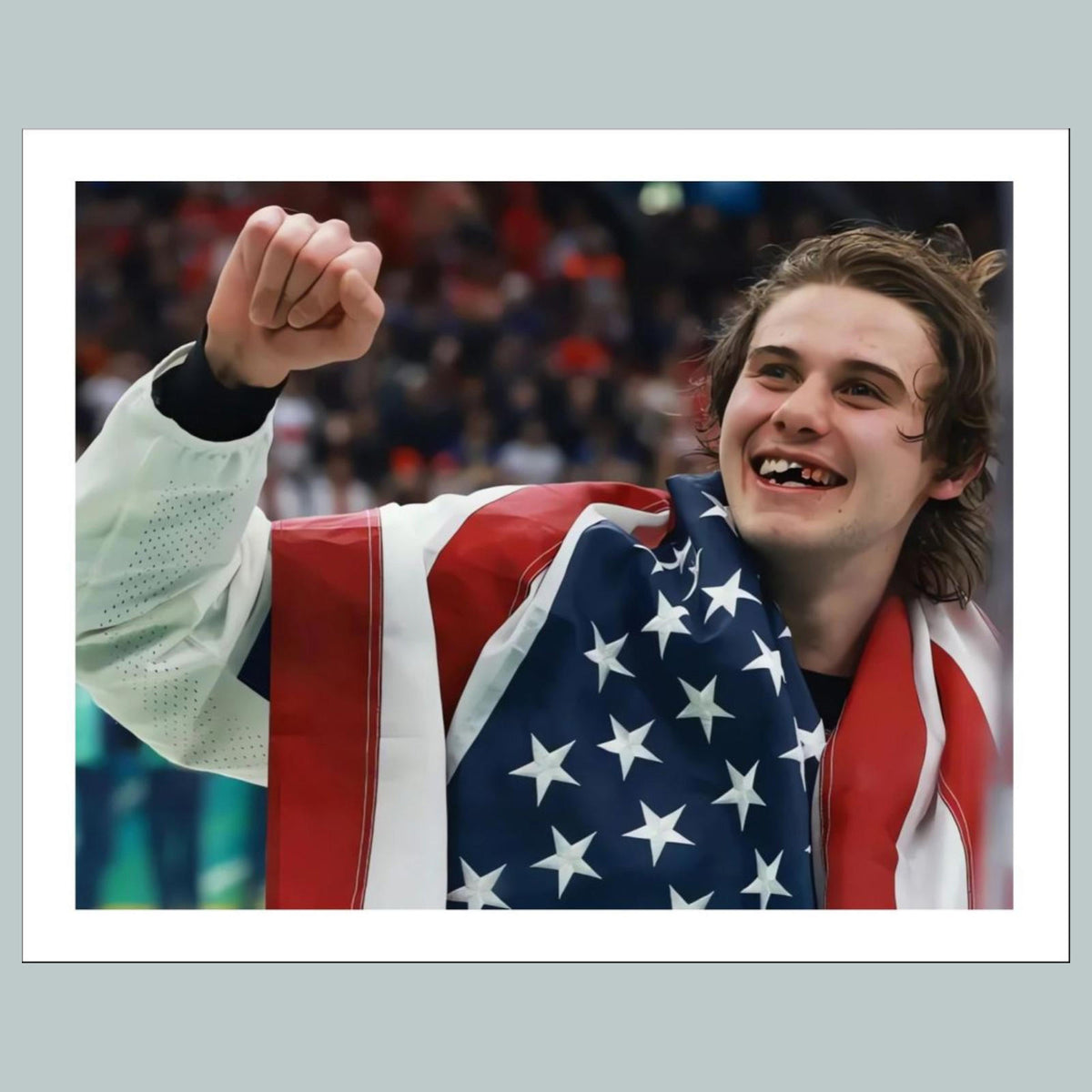 1420 Jack Hughes 8x10 Glossy Photo 2026 Olympics Gold Medal Winner Fast Ship MS