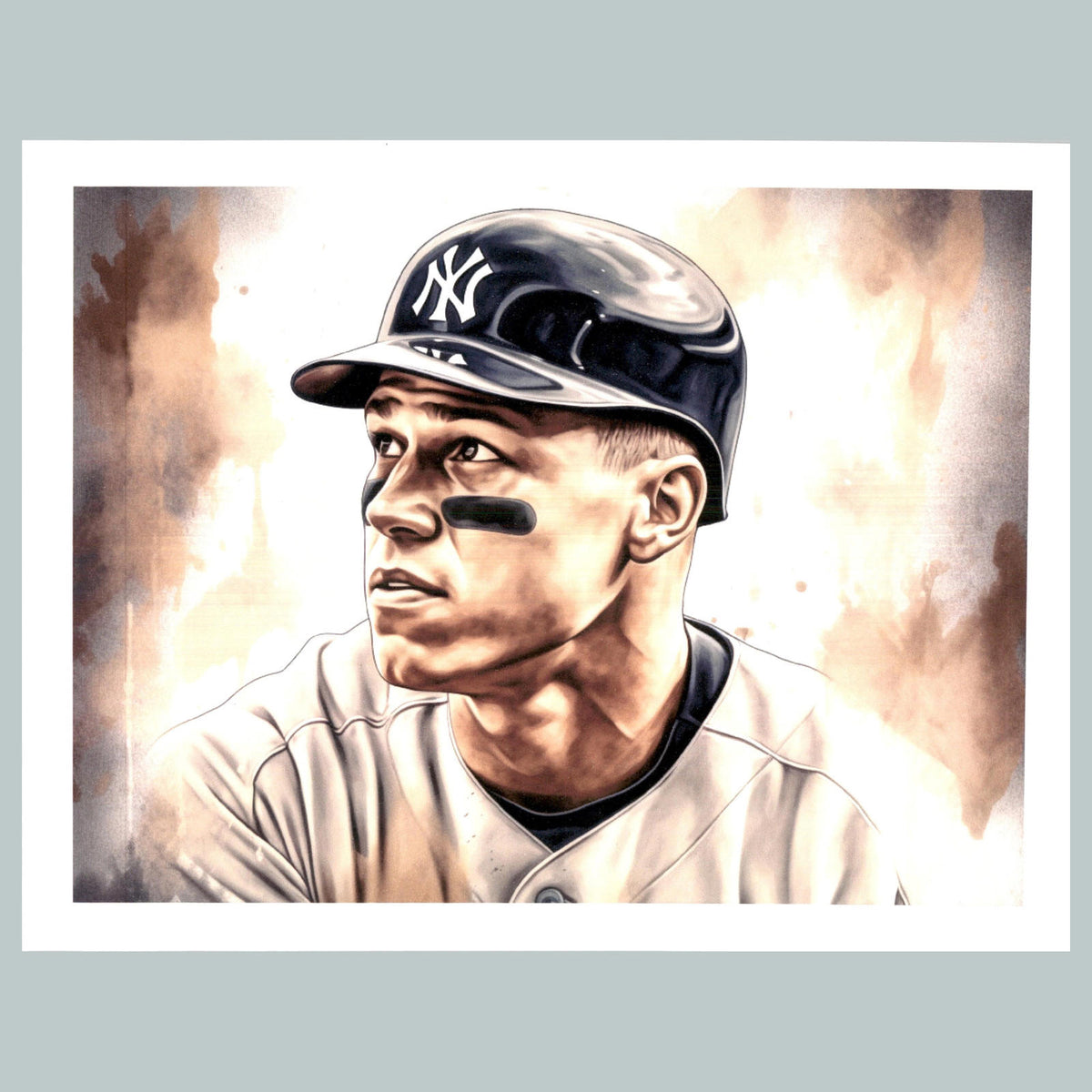 0089 P -8X10 Aaron Judge BaseballPainting Glossy Photo Fast-Secure Shipping BBL